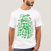 Microcosm Macrocosm - Grass Green T-shirt (Voorkant)
