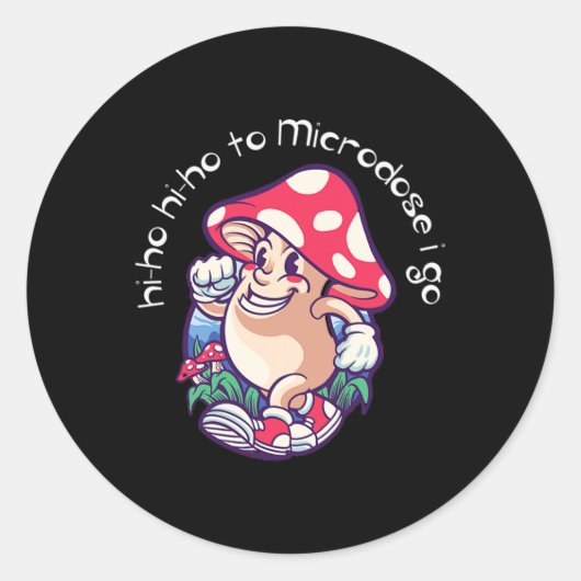 Microdosering Geestelijk gezondheidsbewustzijn Ronde Sticker (Voorkant)