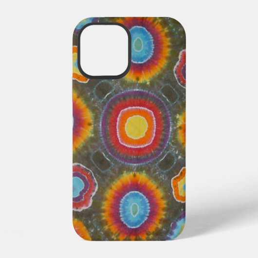 Microdot Tie Dye Circles iPhone Hoesje (Achterkant)