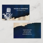 Microfoon Afbeelding | Podcast Visitekaartje (Voorkant / Achterkant)