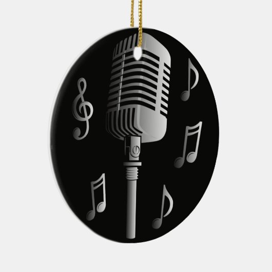 Microfoon  analoge muziekopnamemodus keramisch ornament (Rechts)
