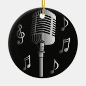 Microfoon  analoge muziekopnamemodus keramisch ornament (Voorkant)