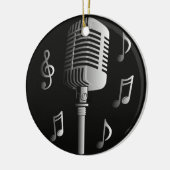 Microfoon  analoge muziekopnamemodus keramisch ornament (Links)