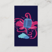 Microfoon Art Explosion Visitekaartjes (Achterkant)