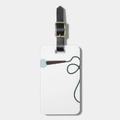 microfoon bagagelabel (Voorkant verticaal)