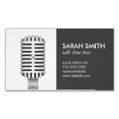 Microfoon | Blogger Magnetisch Visitekaartje (Voorkant)