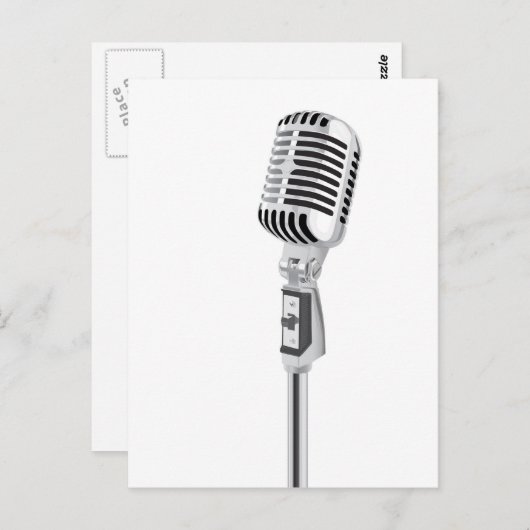  microfoon briefkaart (Voorkant / Achterkant)