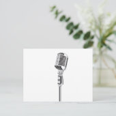 microfoon briefkaart (Staand voorkant)