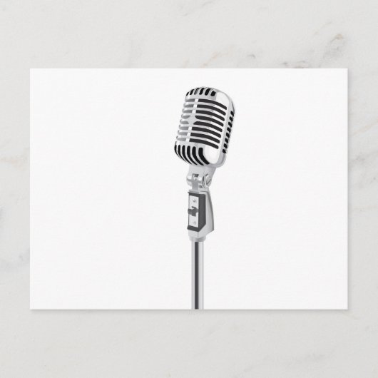 microfoon briefkaart (Voorkant)