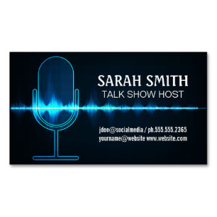 microfoon   Digitale geluidsgolf Magnetisch Visitekaartje