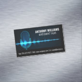 microfoon | Digitale geluidsgolf Magnetisch Visitekaartje (Voorbeeld)