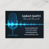 Microfoon | Digitale geluidsgolf Visitekaartje (Voorkant)