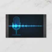 microfoon | Digitale geluidsgolf Visitekaartje (Achterkant)