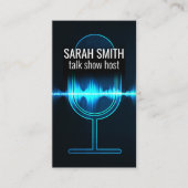 Microfoon | Digitale geluidsgolf Visitekaartje (Voorkant)