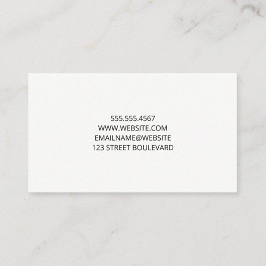 microfoon | Digitale geluidsgolf Visitekaartje (Achterkant)