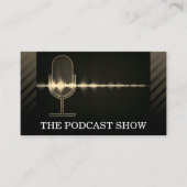 microfoon | Digitale geluidsgolf Visitekaartje (Voorkant)