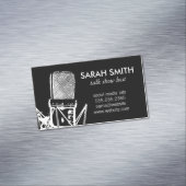 Microfoon/entertainment Magnetisch Visitekaartje (Voorbeeld)