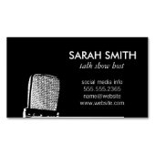 Microfoon/entertainment Magnetisch Visitekaartje (Voorkant)