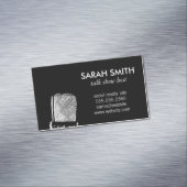 Microfoon/entertainment Magnetisch Visitekaartje (Voorbeeld)