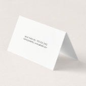 Microfoon / Entertainment / Podcast Visitekaartje (Achterkant)