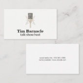 Microfoon / Entertainment / Podcast Visitekaartje (Voorkant / Achterkant)