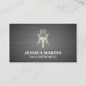 Microfoon / Entertainment / Podcast Visitekaartje (Voorkant)