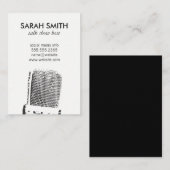 Microfoon/entertainment Visitekaartje (Voorkant / Achterkant)