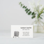 Microfoon/entertainment Visitekaartje (Staand voorkant)