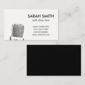 Microfoon/entertainment Visitekaartje (Voorkant / Achterkant)