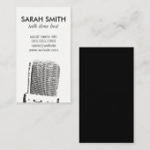 Microfoon/entertainment Visitekaartje (Voorkant / Achterkant)