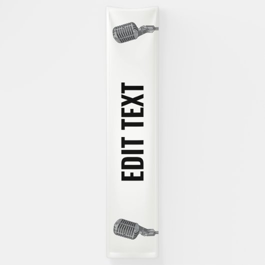  microfoon Event Stage aangepaste banner (Verticaal)