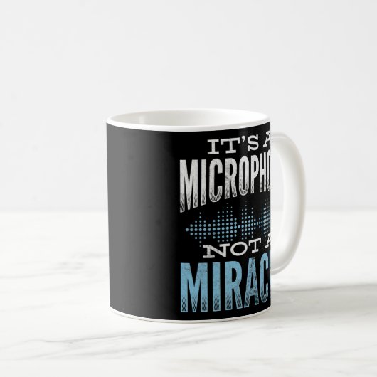 Microfoon geen wonder-geluiddemper koffiemok (Voorkant rechts)