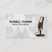 microfoon | Geluidsgolven Visitekaartje (Voorkant)