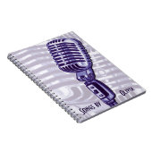  microfoon gepersonaliseerd lyrisch boek notitieboek (Rechterzijde)
