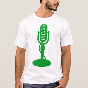 Microfoon - groen voor gras t-shirt