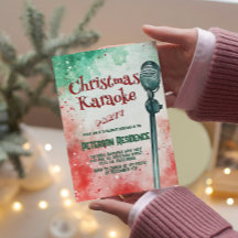 Microfoon Groene en Rode Kerst Karaoke Party