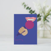 Microfoon hanteren briefkaart (Staand voorkant)