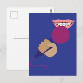 Microfoon hanteren briefkaart (Voorkant / Achterkant)