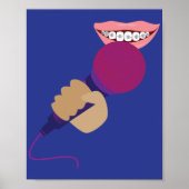 Microfoon hanteren poster (Voorkant)