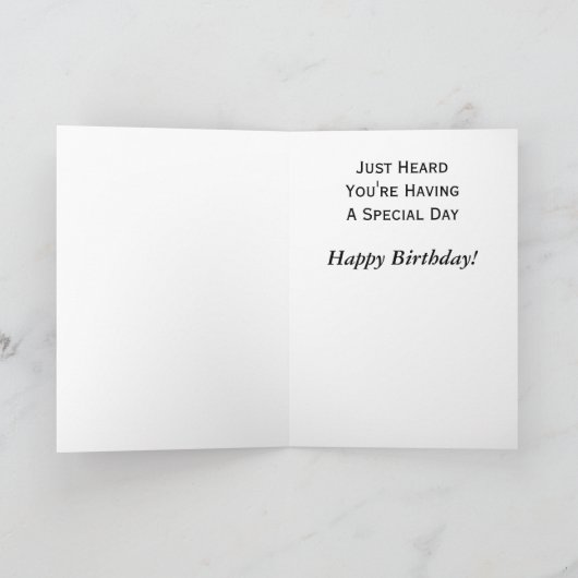  microfoon Happy Birthday aangepaste formulering Kaart (Binnen)