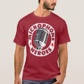 MICROFOON HEROES - 22 kleuren - Logo T-shirt (Voorkant)
