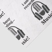 Microfoon Hoofdtelefoon Opname Muziek Tissuepapier (Detail)