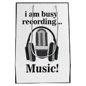 Microfoon hoofdtelefoon opnemen van muziek medium cadeauzakje (Achterkant)