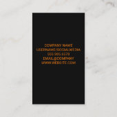 Microfoon in brand visitekaartje (Achterkant)