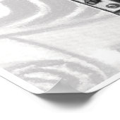 microfoon in houtskoolkunst afdrukken poster (Hoek)