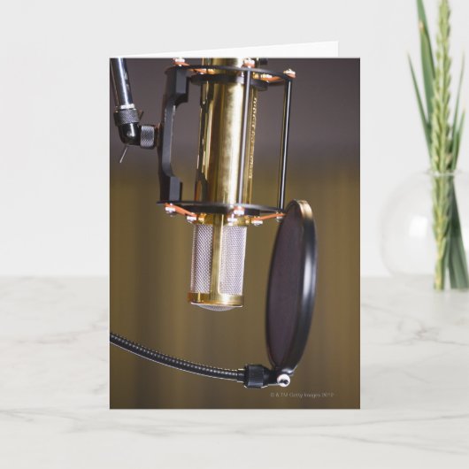 Microfoon in Studio Kaart (Voorkant)