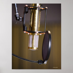 Microfoon in Studio Poster