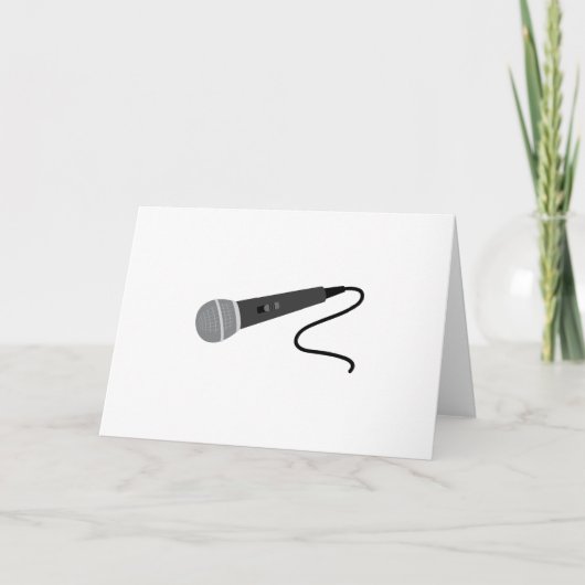 microfoon kaart (Voorkant)