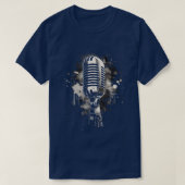 Microfoon Klassiek T-shirt (Design voorkant)