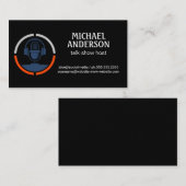 Microfoon-Logo | Podcast Host Visitekaartje (Voorkant / Achterkant)